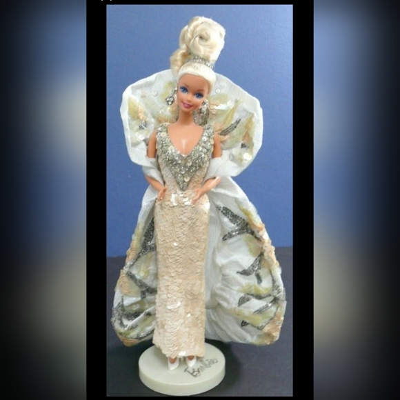 Collectible Platinum Bob Mackie Barbie MIB
